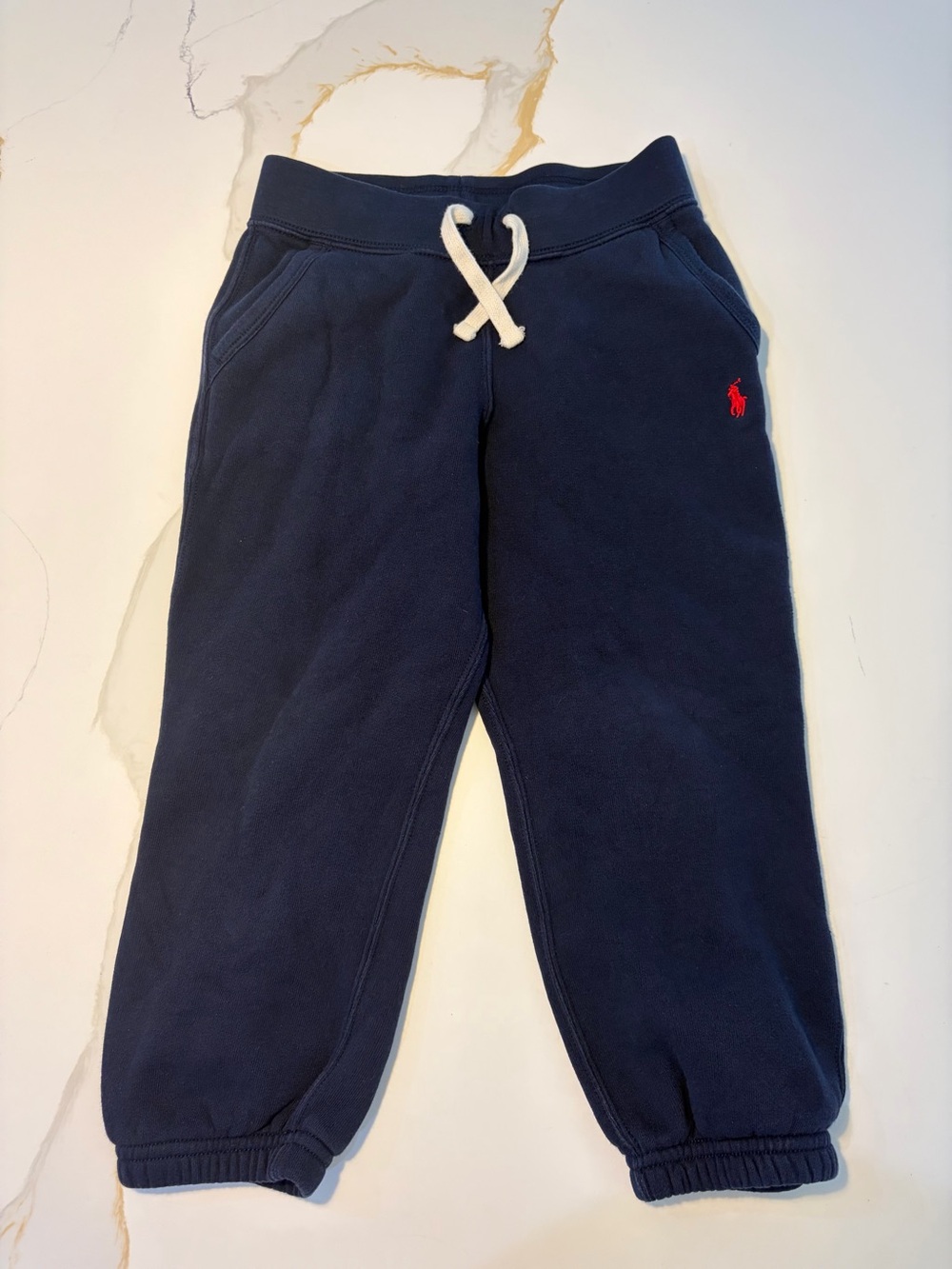 Polo by Ralph Lauren Navy Sweatpant Joggers with Red Logo